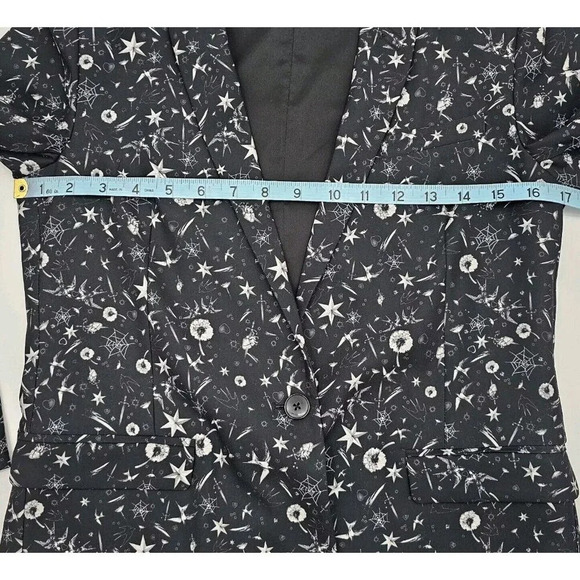 The Kooples Tattoo Print One Button Structured Women's Blazer Jacket XXS - Picture 7 of 9